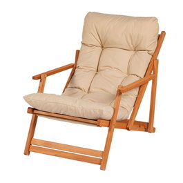 Hanah Home Silla de Jardín My008 Marrón y Crema